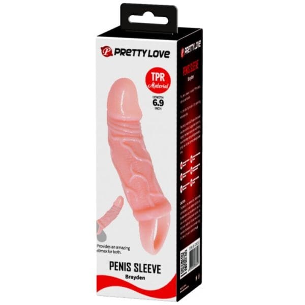 BAILE - PENIS EXTENDER SHEATH WITH STRAP FOR TESTICLES 13.5 CM 4